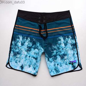 Mäns shorts 2023 Nya Boardshorts Men's 4-Way Elastic Brand Board Shorts Waterproof Bermuda Shorts Quick Dry Beach Surfing Pants Z230714
