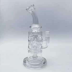 Waterpipe Hookah Ribs Rura 9,5 cala 7,5 cala szklana bong dla dorosłych