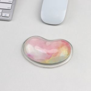 Qualità ondulata Comfort Gel Mouse per computer Poggiapolsi per mano Supporto per cuscino, Cuscino per polso a forma di cuore in silicone alla moda