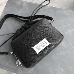 Margiela 가방 헤드 레이어 Cowhide Square Messenger Should Bag Bag Handbag