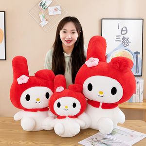 Wholesale Cute and Gentle Red Sitting Posture Melody Plush Toy Children's Game Playmate Sofa Throw Pillow Holiday Gift