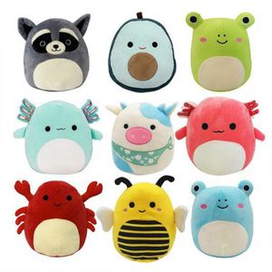 Commercio all'ingrosso 20 cm Axolotl peluche 49 stili Kawaii mucche dinosauro rana animali di peluche peluche giocattoli per bambini cuscino morbido regalo per bambini