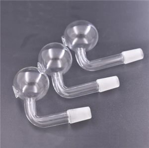 90 stopnia 10 mm 14 mm 18 mm samca kobieta przezroczystą grubą Pyrex Glass Glass Burner Rury do zestawów olejnych szklane bongs grube miski palenie ACC6683510