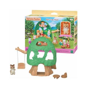 Tools Workshop Sylvanian Aileleri Dollhouse Baby Tree House Set Toy Figür Playset Kız Çocuklar Kutu 5318 230714