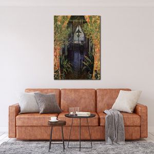 Ett hörn av lägenheten handmålad Claude Monet Canvas Art Impressionistisk landskapsmålning för modern heminredning