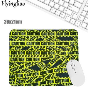 Linia ostrzegawcza Śliczna podkładka na podkładkę myszy laptop myszy klawiatura pulsowa pulpit Protectop Protector School Office