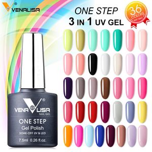 Nail Gel 3 in 1 UV Polish One Step Lacquer VENALISA Soak off Organic LED Varnish Art Salon Arrival 230714
