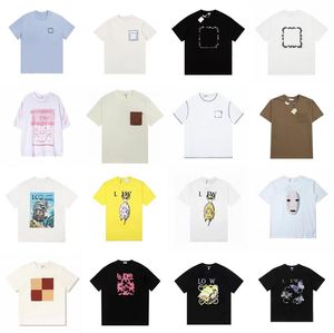 Niedriger Preis ~ Sommer-Designer-Mann-T-Shirt für Herren von Loewees mit kurzen Ärmeln, Luxus-Street-Komfort, reine Baumwolle, hohe Qualität, eins