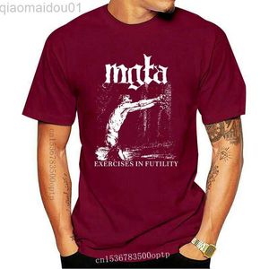 Men's T-Shirts New Mgla Exercise In Futulity further dowm the nest T shirt men printing poland Black metal band custom tee BIG SIZE S-XXXL L230713