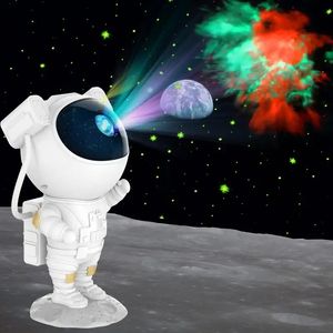 1PC Astronauta Starry Sky Projector, Regulowane Nocne światło mgławice z timerem i odległym, gwiazdą Galaxy Night Light do sypialni Wystrój domu