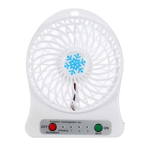 Elektrik Fanları Mini Taşınabilir Fan USB Şarj Edilebilir Fan Hava Soğutucu Mini Masası Üçüncü Rüzgar USB Fan 18650 Pil (dahil değil) Soğutma Fanları