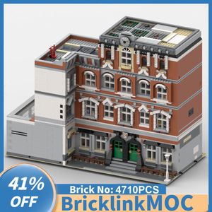 Aksiyon Oyuncak Figürleri 4710PCS Şehir Satış Street View MOC Modüler Okul Ters köşe DIY Yaratıcı Fikirler Çocuk Doğum Günü Hediye Blokları 230713