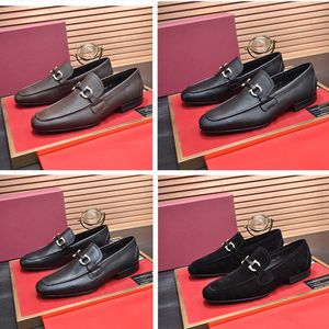 High quality Formal Dress Shoes For Gentle designers Men Black Genuine Leather Shoesss Pointed Toe Mens Wedding Business Oxfords Casual shoess