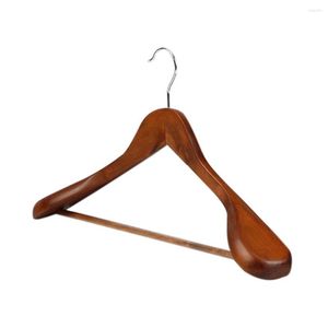 Klädförvaring axel högkvalitativ kappa kostym trähängare bred hängare solid trä vindbehållare lådor för att flytta