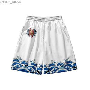 Mäns shorts Men's Sports Casual Beachwear Breattable Summer Men's Loose White Printed Shorts Large S-6XL Z230717