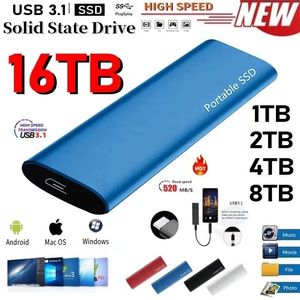 Dischi rigidi Disco rigido esterno da 1 TB SSD portatile ad alta velocità Dispositivo mobile Interfaccia di tipo C Disco a stato solido per desktopLaptopSmartphone 230713