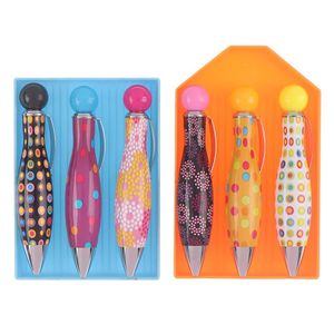 3pcs Diamond Painting Pen Cute Bowling Point Drill Embroidery Accessories Cross Stitch Tool Kits Sewing Notions & Tools269N