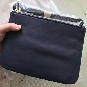 Top quality fashion women leather three layers envelope bag trio shoulder crossbody bag handbag card holder purse223J