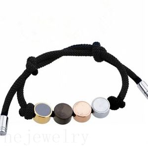 Brown black bangles fashion luxury bracelets for women beads charms pulsera valentine s day gift lady designer red rope leather bracelet designer jewelry C23