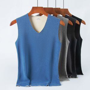 Camisetas sin mangas para hombre, chaleco térmico de terciopelo alemán de doble cara para hombre, ropa interior deportiva para hombre, camiseta sin mangas con tirantes, ropa para hombre 230713