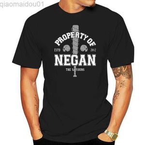 Men's T-Shirts Mens + Womens WALKING DEAD PROPERY Of NEGAN T-shirt . sizes up to 5XL L230713