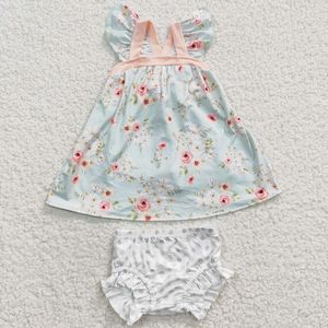 Conjuntos de roupas de verão túnica floral para meninas conjunto de bummies moda infantil roupas bummie shorts roupas boutique ternos para meninas 230714
