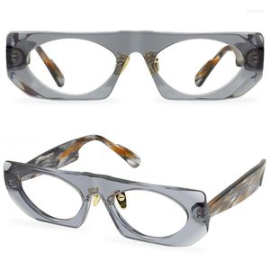Solglasögonramar Avancerade personliga acetatglasögon Stylisk oregelbunden design med toppkvalitet för män och kvinnor