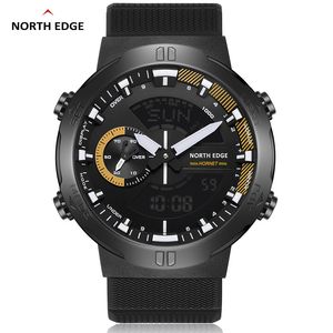 NORTH EDGE 2022 HORNET Relógio digital masculino Corrida Ciclismo Esportes Relógios à prova d'água 50M Horário Mundial Velocidade Iluminador Relógio de Pulso