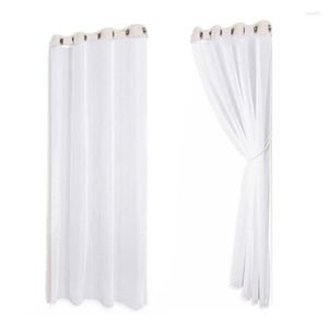 Kurtyna 2pcs Wodoodporna dekoracja ogrodu Outdoor Sheer Curtains Pergola Patio 132x243cm