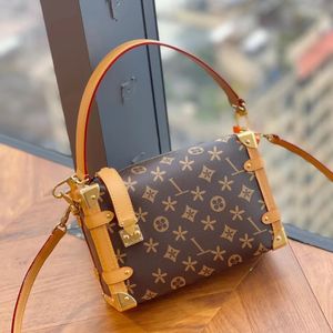 MANS M46358 مصمم صندوق صندوق صندوق القابض حقيبة نسائية حقيقية من الجلد pochette crossbody أكياس الكتف سيدة الفاخرة M21741