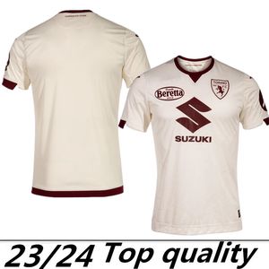 Camisas de futebol Torino 2023 BELOTTI ZAZA IZZO Uniforme RICCI ZIMA T. SANABRIA LUKIC PELLEGRI SINGO SECK BASELLI NKOULOU I.FALQUE 23 24 Maillot de football shirt