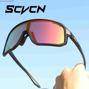 Солнцезащитные очки SCVCN Бренд велосипедные очки UV400 горные велосипедные солнцезащитные очки для мужчин спортивны, бегущие сухие очки гоночные велосипедные велосипедные очки Z230719