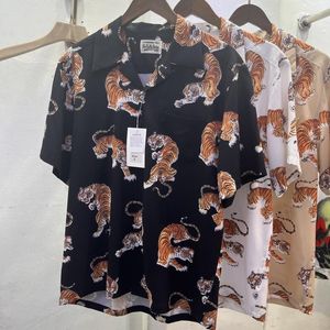 Мужские повседневные рубашки Real Pos wacko maria рубашка высококачественная тигр с полным принтом с коротки
