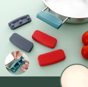 of silicone handles anti-scalding non-slip silicone pot handle cover heat insulation handle cover kitchen accessories