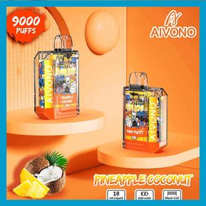 AIM XXL 9000 650mAh 배터리 19ml 포드 선언 된 Catridge 충전식 EB 디자인을 가진 650mAh 배터리를 가진 담배 장치