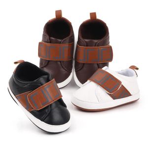 Newborn First Walkers Baby Shoes Boy Girl Classic PU Leather Soft Sole Anti-slip Toddler Infant Kids Sneakers