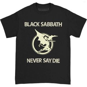 Herren-T-Shirts, schwarzes Hemd, Sabbath Never Say Die Medium