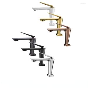 Bathroom Sink Faucets Brass Structure Hand Basin Faucet Single Hole Utility Water Tank Handle