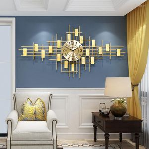 Wall Clocks Light Luxury Creative Clock Living Room Decoration Hanging Watch Chinese Style Household Pendant Silent