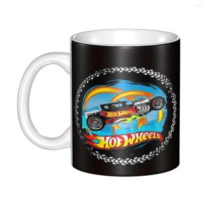 Muggar Wheels Race Coffee Mug Diy Personlig sportbil Ceramic Cup Creative Gift