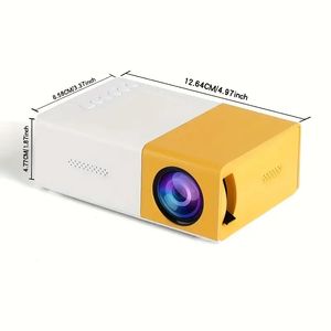 Mini Projector, 2023 Wersja aktualizacyjna Wsparcie 1080p Projektor zewnętrzny, prezent dla dzieci, przenośny projektor kreskówkowy, projektor filmowy kompatybilny z HDMI USB AU dla