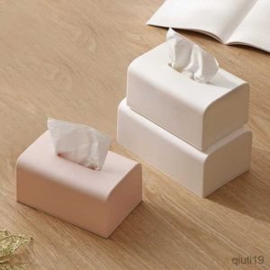 Pudełka na tkanki serwetki pokrowce tkanek pudełko toaletowe pudełko papierowe solidne serwetek obudowa prosta stylowa tkanek dozownika domowego karorganizatora r230714