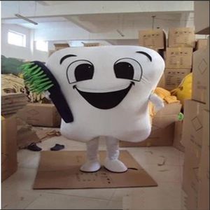 2019 Factory New Tooth Mascot Costume Party Costumes Fancy Dental Care Charget Cargled Mascot Dress Amusement Park Outfit250T