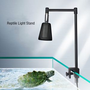 Other Home Garden Regolabile Rettile Lampada Stand Staffa metallica Supporto per luce da terra 360 Girevole Prendere il sole per terrario in vetro 230713