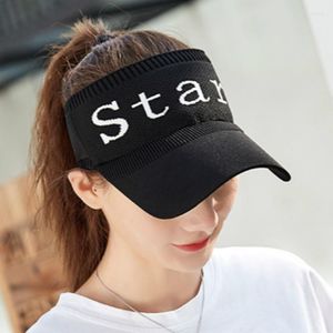 Ball Caps 2023 Top-quality Summer Women Baseball Cap Empty Top Knitted Hat Large Brim Visor Outdoor Urban Sports Sun Protection