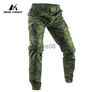 Męskie spodnie Mege taktyczne spodnie ładunków wojskowych Joggers na zewnątrz Ripstop Pracujące wędrówki do polowania na bojowe spodni męskie streetwear J230714