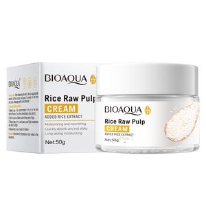 Crema per la cura della pelle Lozione Rice Purea Crema per il viso idratante che ringiovanisce i prodotti per la cura del viso per la pelle