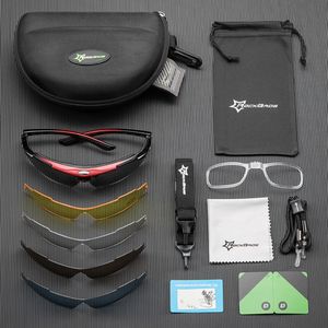 Óculos ao ar livre ROCKBROS Polarized Sports Óculos de Sol Óculos de Ciclismo de Estrada Óculos de Proteção para Bicicleta Mountain Bike 5 Lentes 230713