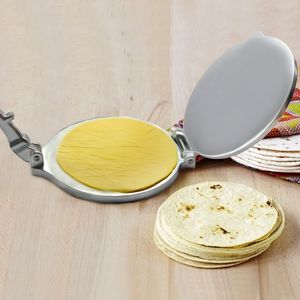 Baking Pastry Tools DIY Tortilla Press Maker Aluminium Alloy Manual Corn Tortillas Dough Pressing Kitchen Bakeware Cooking Accessories 230714