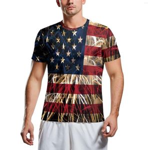 Tanques masculinos Tops casuais 4 de julho Dia da independência dos EUA bandeira sem mangas camisetas treino de ginástica camisetas patrióticas pretas angustiadas